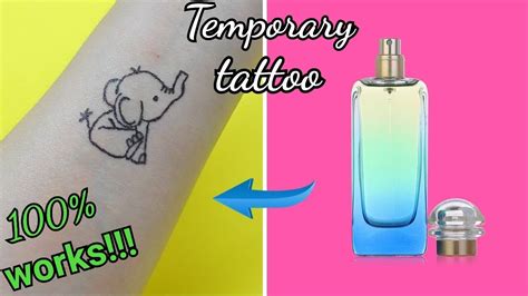 fake perfume tattoo|how to make tattoos using perfume.